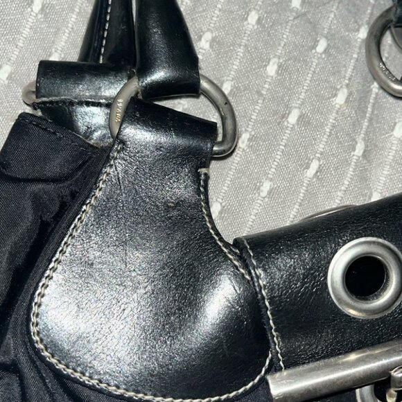 Authentic Vintage 2002 Prada Re-Nylon Y2K Purse Tessuto Moon Bag - Picture 7 of 16